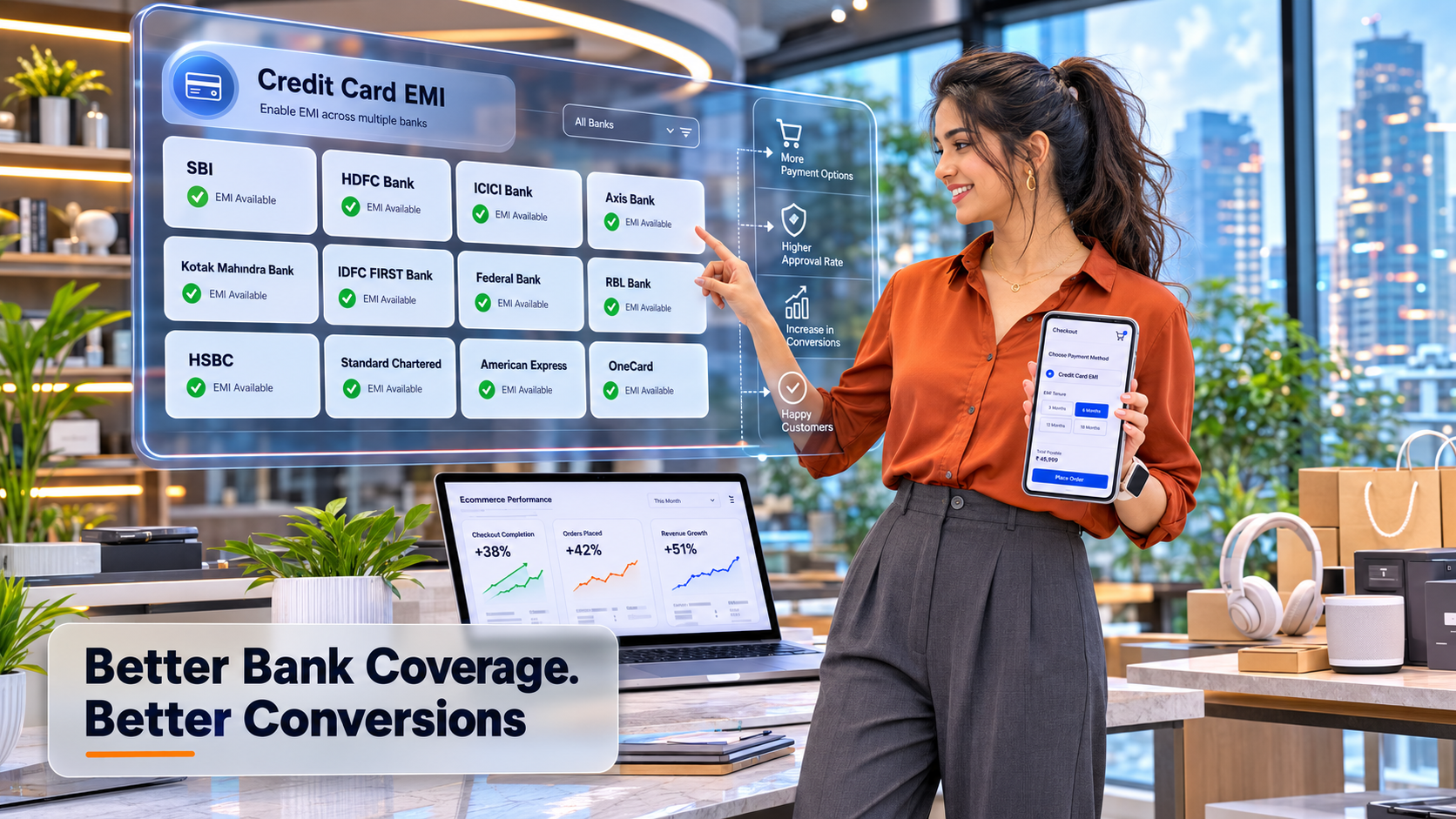 Better Bank Coverage. Better Conversions
