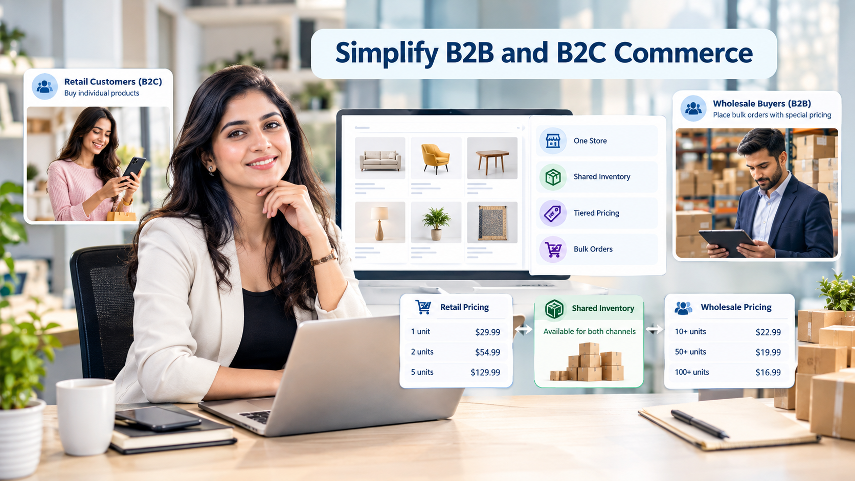 Benefits of selling wholesale and retail from a single ecommerce store