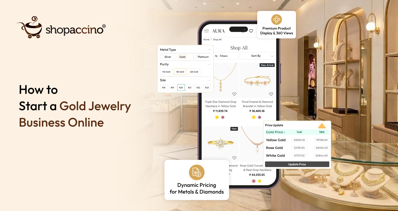 How To Build A Website To Sell Gold Jewellery