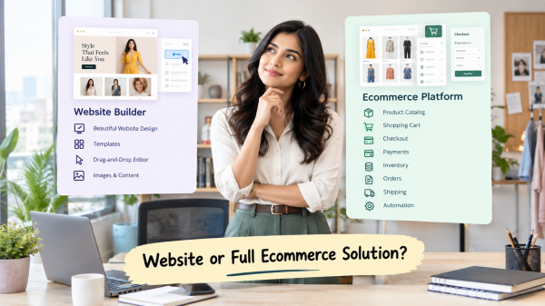 eCommerce Platform vs Website Builder: What's the Difference and Which One You Actually Need