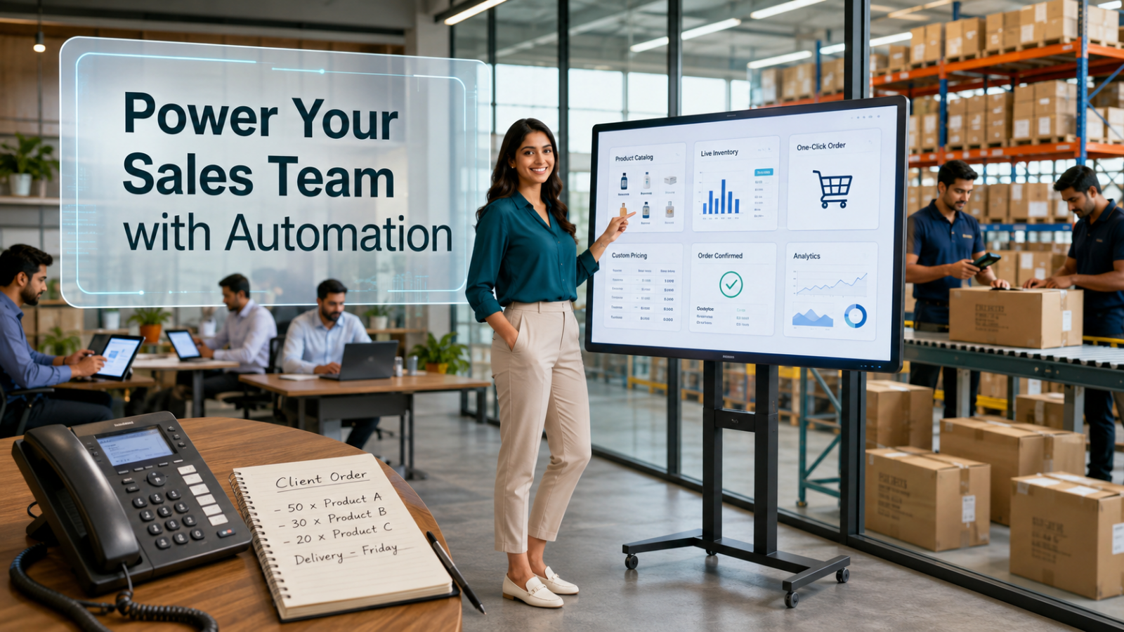 From Phone Calls to One-Click Orders: Streamlining B2B Order Processing for Sales Teams