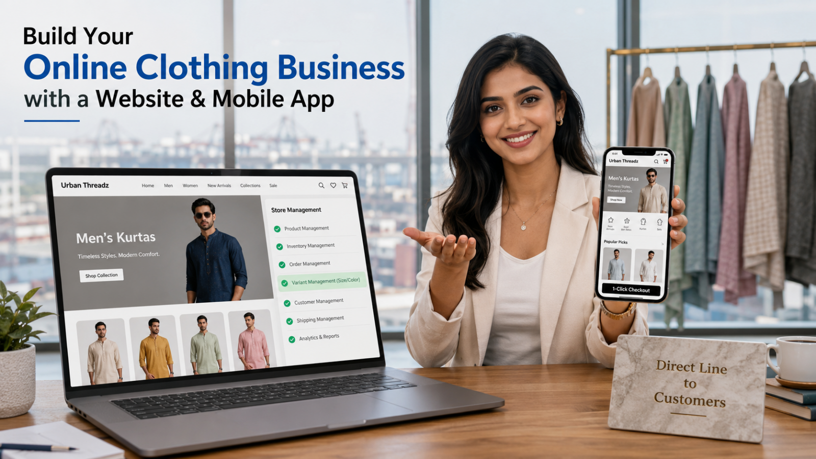 How to Build an Online Clothing Business With Your Own Website and Mobile App