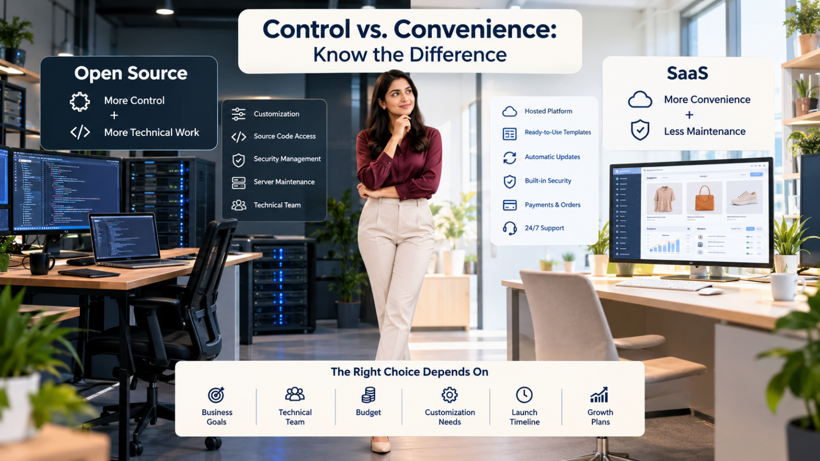 Open Source vs SaaS eCommerce Platforms: Which Is Right for You?