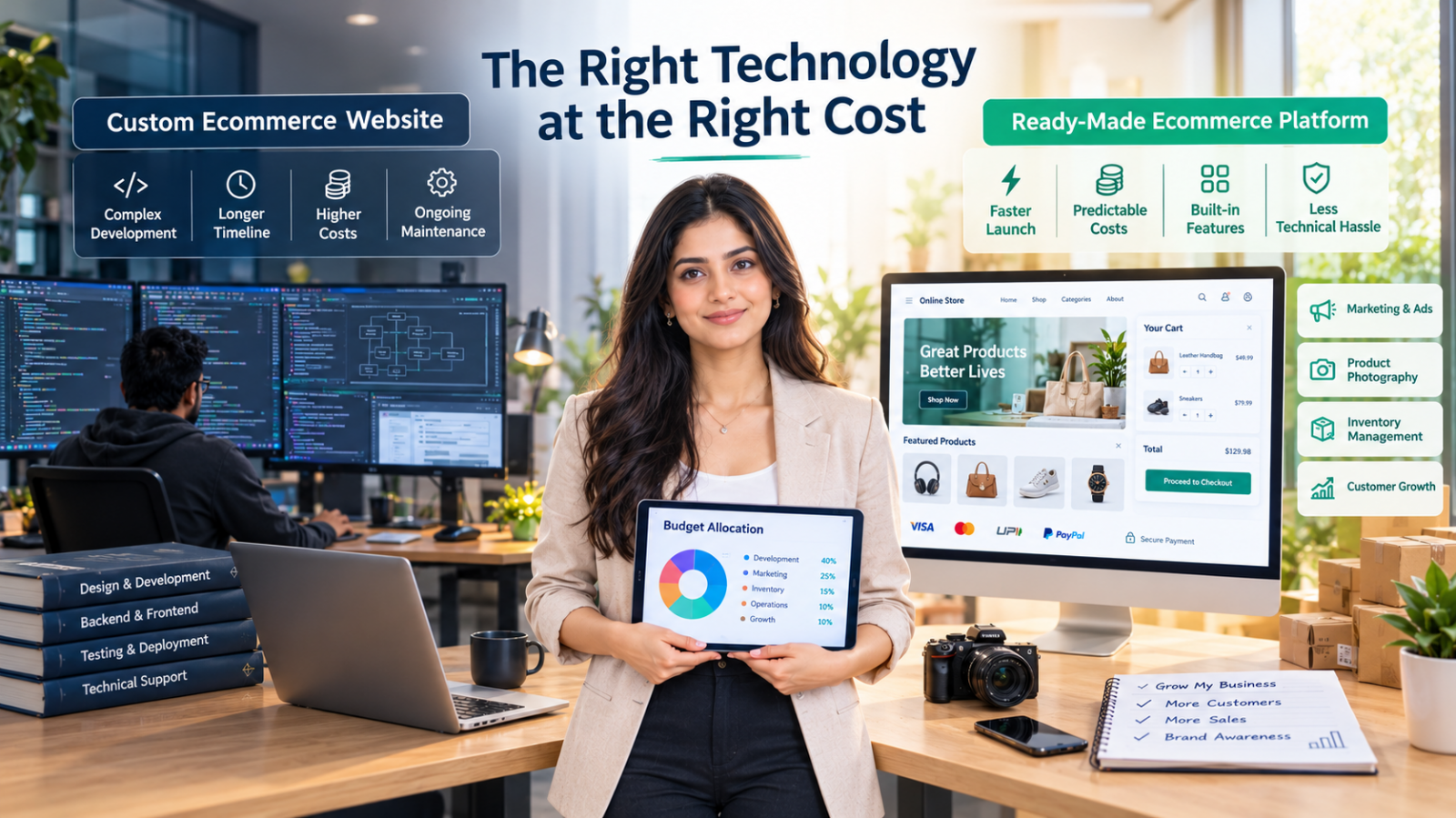 Ready-Made vs Custom Ecommerce Website: Where Should You Spend Your Budget?