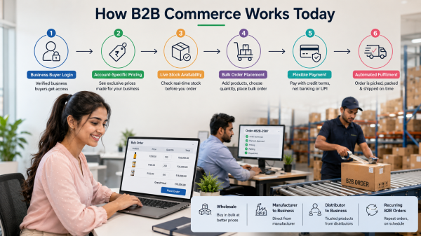 What Is B2B Ecommerce? Meaning, Types & Benefits