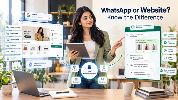 WhatsApp Commerce vs Ecommerce Website: What Should Businesses Use?