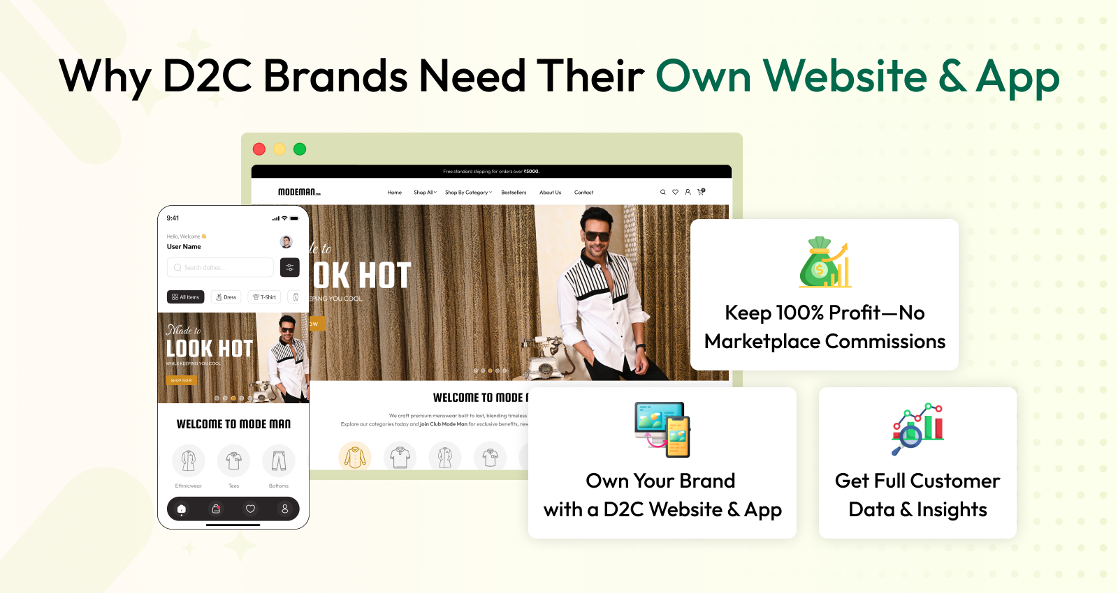 How D2C Brands Can Boost Profits with Their Own Website & App — Not Marketplaces