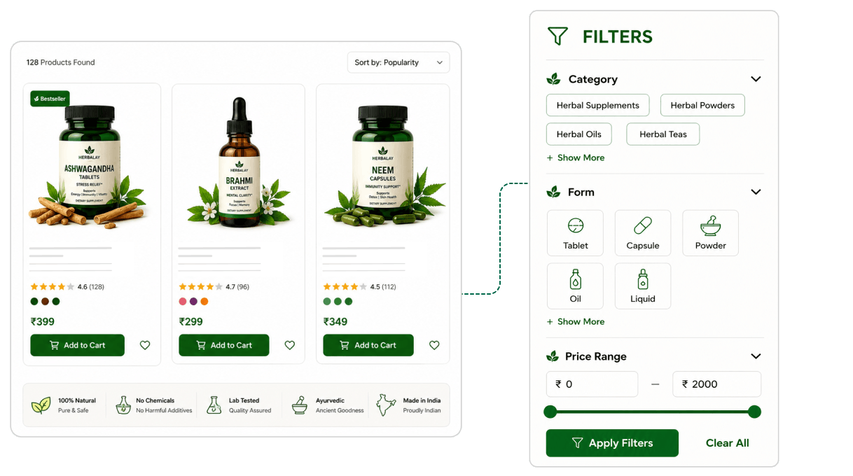 Filtering & Search