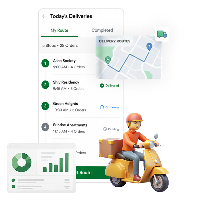 Structured Last-Mile Delivery with COD Accountability