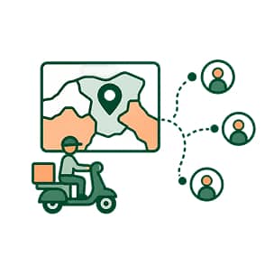 Unstructured Delivery Zone and Rider Management