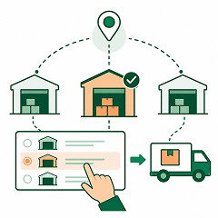 Manual Warehouse Selection for Every Order