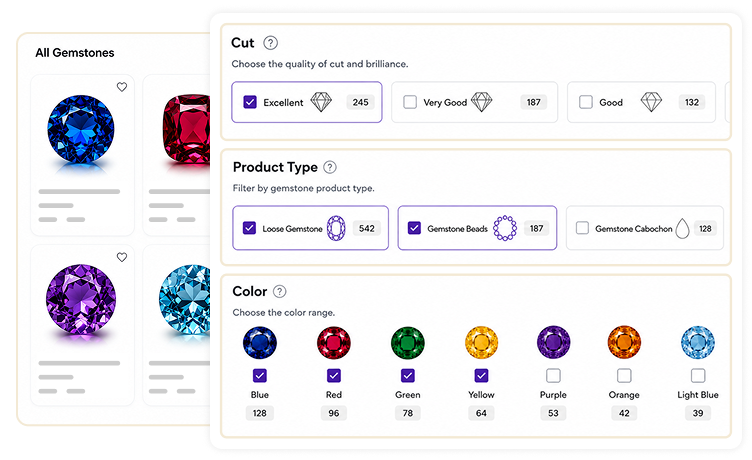 Product Type, and Any Other Filter You Need