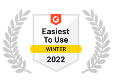 Easiest to Use by G2Crowd in Winter 2022