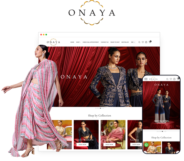 Onaya storefront built on Shopaccino