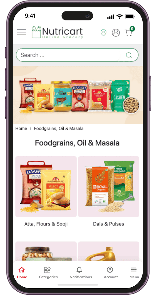 Shopaccino Grocery App Development