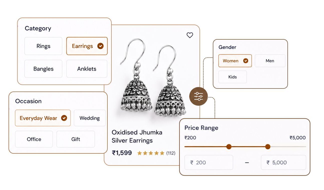 Silver Jewellery Ecommerce Platform