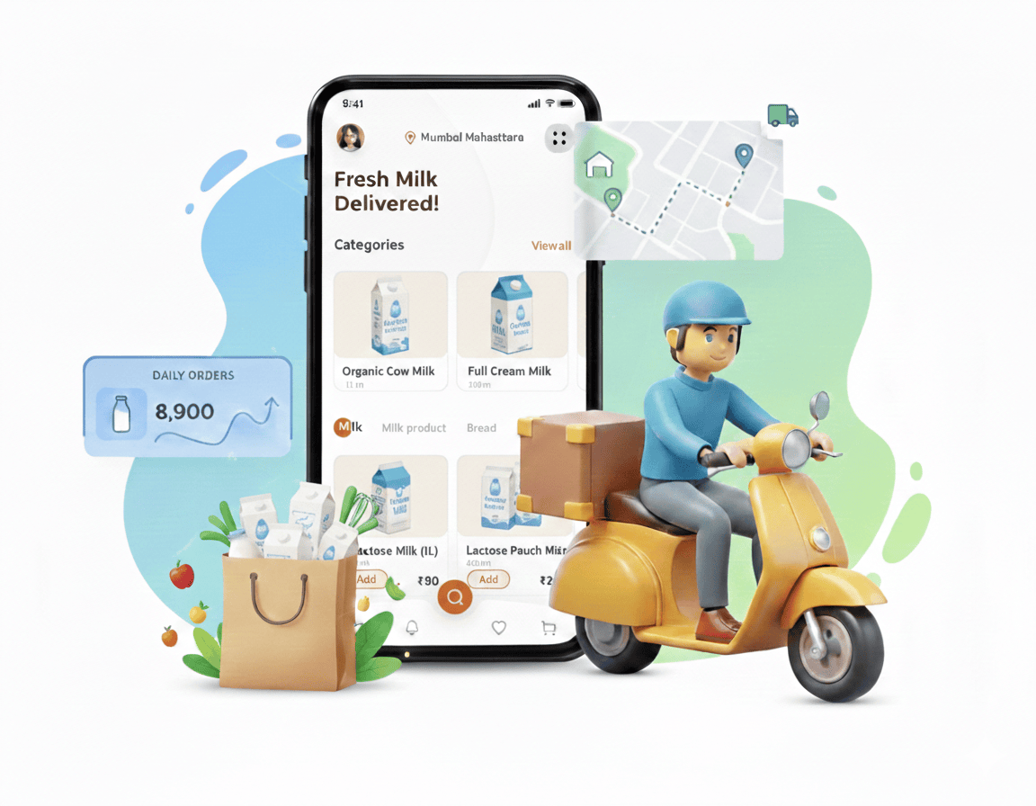 Shopaccino Milk Delivery App