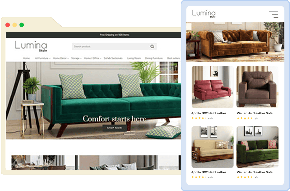 Mobile-Optimized Storefront