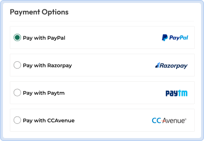Multiple Payment Options