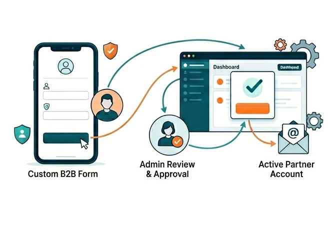 Customer registration and approval workflow