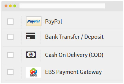 Multiple payment gateways