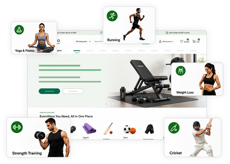 Shop by Goal / Sport Navigation