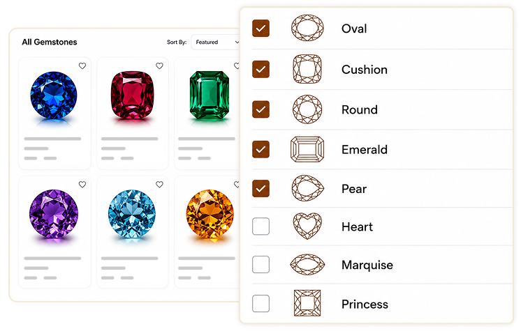 Shape Filter: Help Jewellers Find the Right Cut in One Click