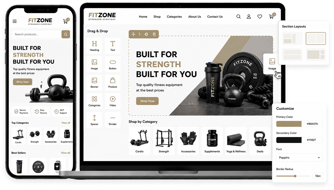 Sell Sports Equipment Online with Your Own Ecommerce Website