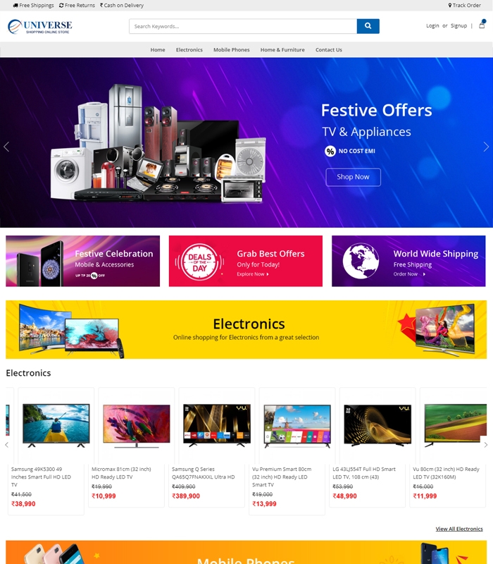 Online Store Template | Ecommerce Website Templates